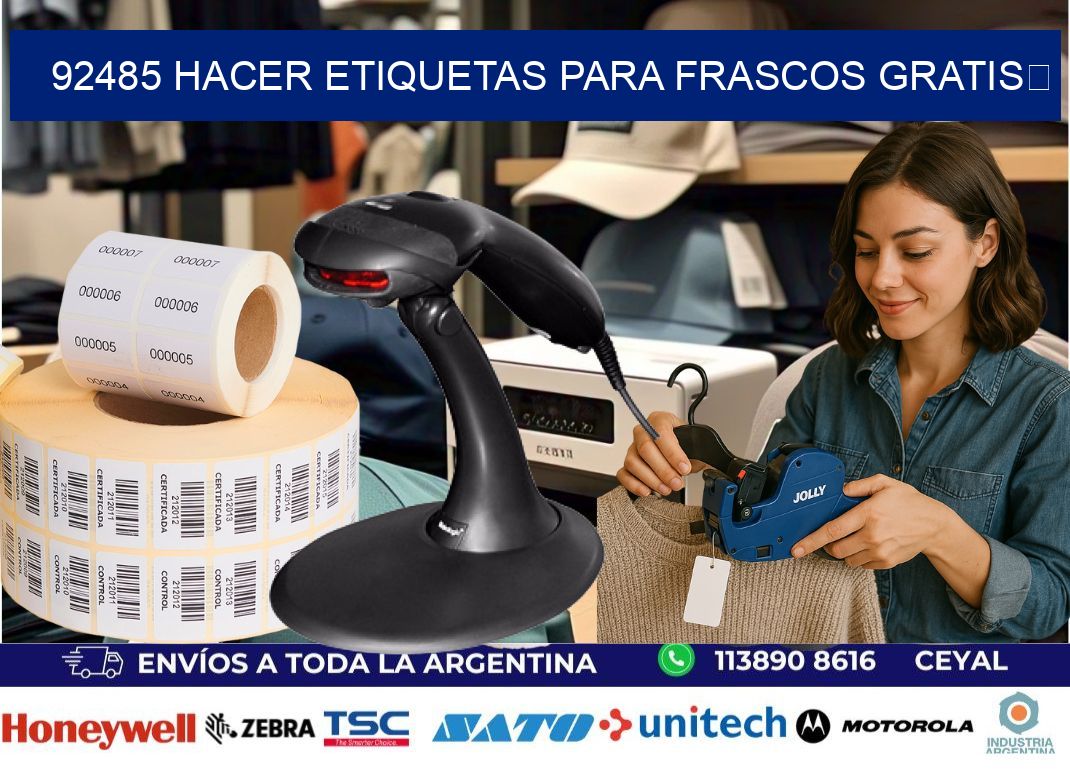 92485 Hacer etiquetas para frascos gratis 